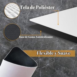 A-SUB - Alfombrilla de Mouse de sublimación en Blanco, Rectangular, 3 mm de Grosor, para Transferencia de Calor, impresión, Manualidades, 9.4 x 7.9 x 