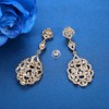 Zinc mecresh Wedding Teardrop Dangle Earrings Crystal Rhinestone Beaded Chandelier