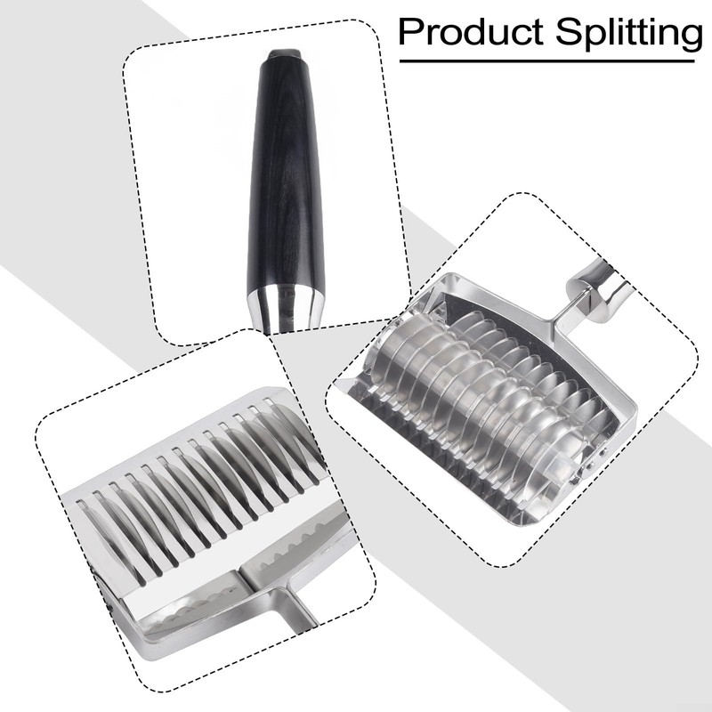 High Grade Stainless Steel Noodle Lattice Roller Docker Dough Cutters