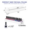 FEMELI Nail Polish Wall Rack: 6 Shelves 15 Inch White