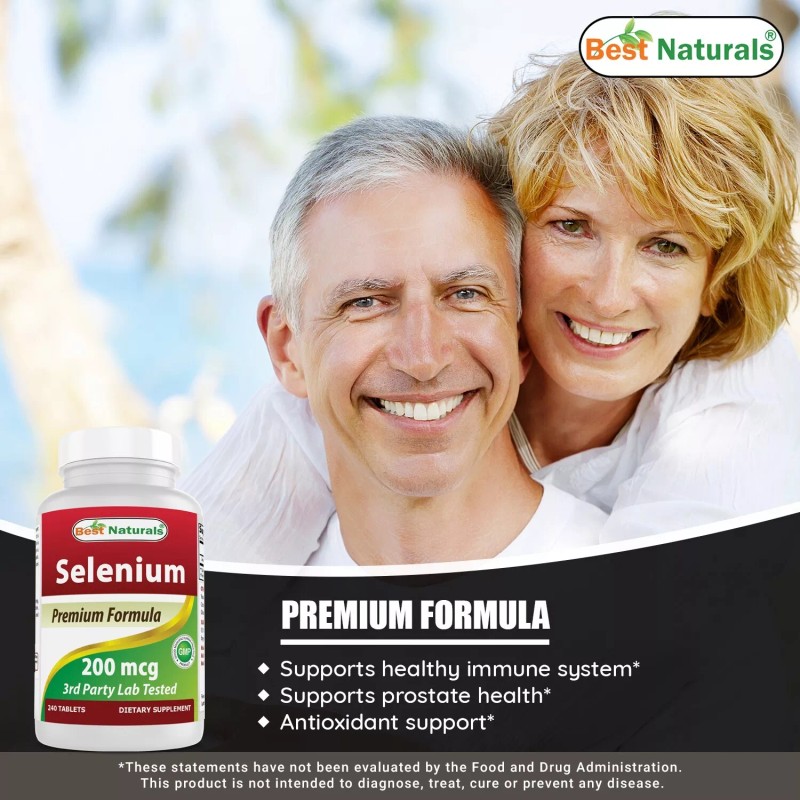 Best Naturals 3 Pack Best Naturals Selenium 200 mcg 240