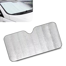 DACIRTY Windshield Sunshade, Keep Car Cool Sun Protection and Heat Insulation Protection Cover, Perfect Coverage Foldable Portable Privacy Cover, Universal for Cars Trucks (Silver #51.1" x 23.6 ")
