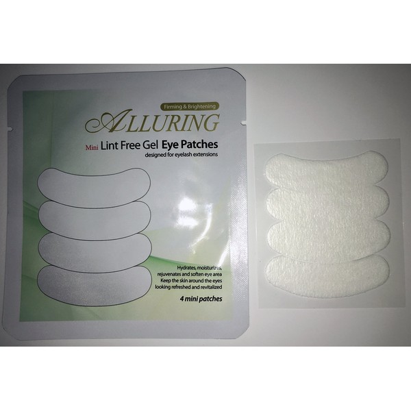 Alluring Mini Under Gel Eye Pads Lint Free for Eyelash Extensions (QTY:40 pairs (20 pouches))