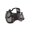 OneTigris 6" Foldable Half Face Airsoft Mesh Mask with Ear