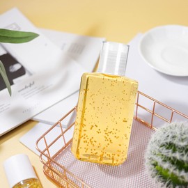 FOOCHY 60 Pack Clear Hand Sanitizer Bottles Empty Plastic Refillable Flip-Top Bottles for Hand Sanitizer Shampoo Lotion,etc - No BPA/Parabens, 60ml/2oz