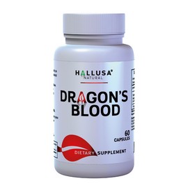 HALLUSA NATURAL DRAGON'S SAP - Healing Resin - Skin Recovery - Antioxidant - Ulcer Care - 60 Cap