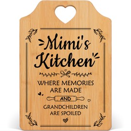 Mimi Gifts, Gifts for Mimi, Mimi Gifts for Grandma, Mimi Cutting Board, Birthday Gifts for Mimi, Mimi Gifts from Grandchildren Grandkids Granddaughter Grandson, Mothers Day Gifts for Mimi