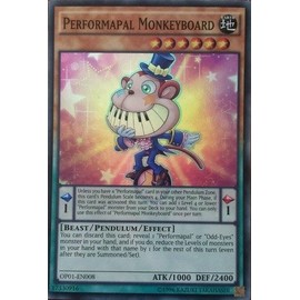 Yu-Gi-Oh! - Performapal Monkeyboard (OP01-EN008) - OTS Tournament Pack 1 - Unlimited Edition - Super Rare