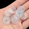 FMHXG 50PCS PVC Spacer Anti Slip Transparent Soft Gasket 20x6.5x2mm