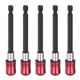 HARFINGTON 5pcs Magnetic Extension Chuck Adapter 4" 1/4 Inch Hex Shank Quick Release Bar Socket Screwdriver Bit Holder for Screwdriver Bits Nuts Drills Socket Driver Adapter