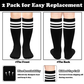 Toddler Soccer Socks Kids Soccer Socks 4-6 Years Toddler Baseball Sock Youth Boys Black Football Sock Youth Boys Black