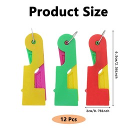 12 Pcs Needle Threaders, Needle Threaders Hand Sewing, Easy to Use Needle Threader for Hand Sewing Embroidery DIY Needle Threading Tools Jewelry Making