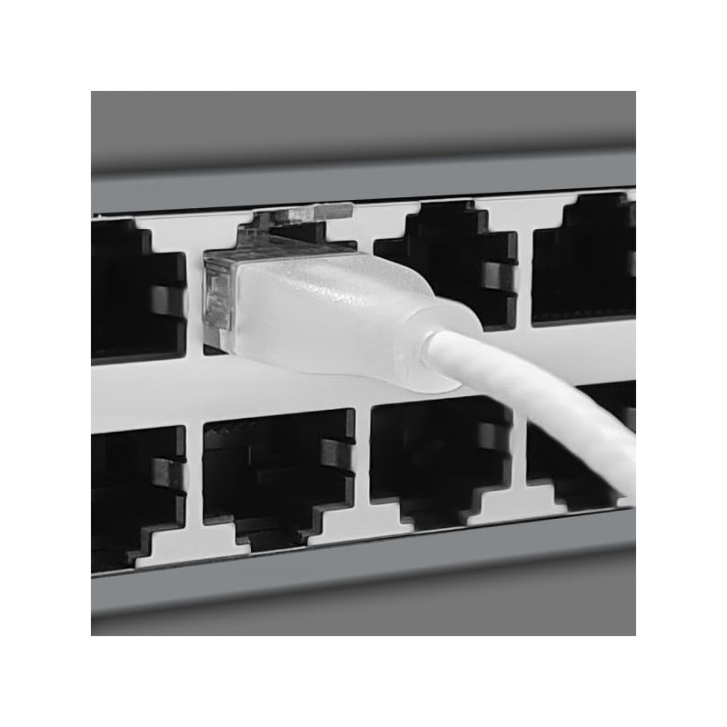 Wantec Patchkabel UTP CAT6a eGlow d=2,8mm 3,00m weiß