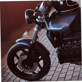 PACKOVE 1pc Decorate Metal Signs Car Flag Car Hood Car Ornament Sticker Hood Badge 3D Decorations Motorcycle