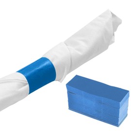 Perfect Stix Napkin Band, 1.5" x 4.5", Reflex Blue (Pack of 500)