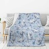 Manatees Throw Blanket 50"x40" Fuzzy Soft Cozy Manatee Blankets Soft
