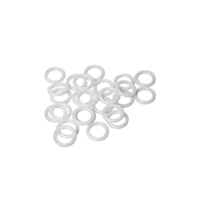 50pcs White Plastic Rings for Roman Shades 5/8"(16mm),Café Curtain Rings