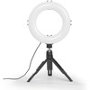 Hama Anillo de luz LED con trípode para teléfono móvil
