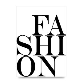 Lithobee - Fashion - Printed Wall Art Design in Sizes A2, A3 & A4 Framed in a Stylish Quality Coloured Frame or Unframed (A4 Unframed)