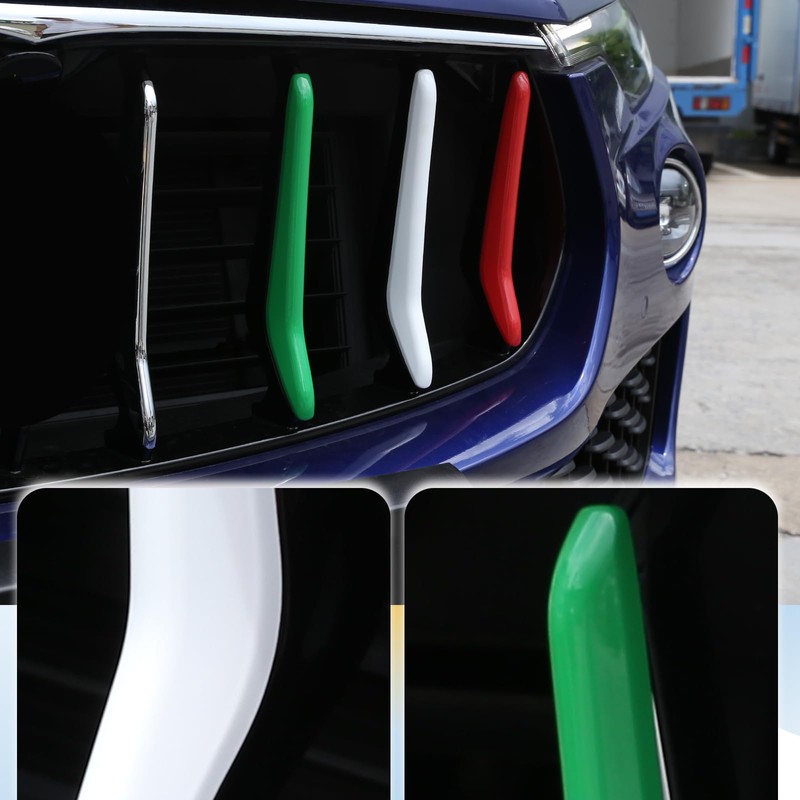 LLKUANG Front Grill Decoration Strips Trim Compatible with Maserati Levante