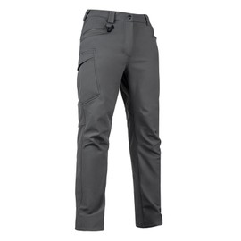 Aicall Men's Snow Ski Softshell Pants Thermal Fleece Lined Windproof Water Repellent Winter Hiking Camping Snowboard Pants with 8 Pockets (Grey34W30L)