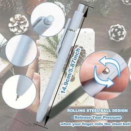 FZWONVUC 6 Pcs Colorful Gel Pens,0.5mm Fine Point for Journaling Note Taking Writing, Quick Dry Black Ink Pens for Office School Supplies Gifts for Women Teacher Students (Morandi-6pcs)