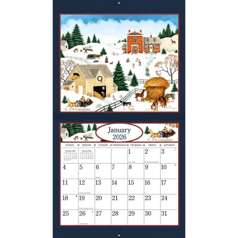 Lang, Linda Nelson Stocks 2026 Wall Calendar, 13.4'' X 12'',