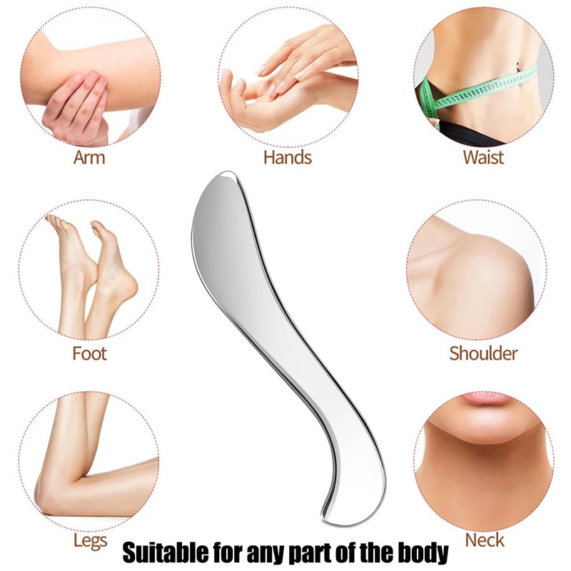Stainless Steel Muscle Scraper Tools, Gua Sha Massage Scraper Scraping