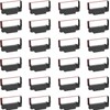 Bigger Replacement for ERC-30/34/38 B/R Ribbons, 24 Pack, Black and