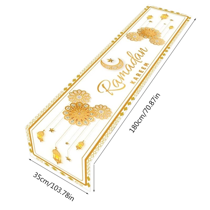 BELOWSYALER Eid Table Runner Table Setting Ramadans Decoration Dining Table