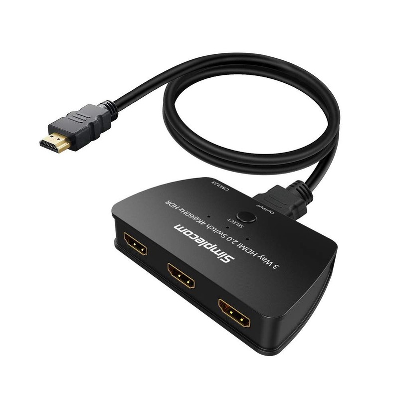 Simplecom CM323 3 Way HDMI 2.0 Switch 3 in 1