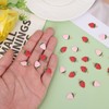 BOXOB 40 Pieces Strawberry Pendants in Bulk Red and Pink