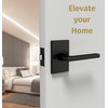 Mega Handles Privacy I Lever Door Handle Set for Hallway,