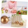Kisangel 12cm Diameter Gold Balls Raffle Drawing Balls Plastic Props