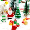 Bbiamsleep 40 Pcs Mini Christmas Figures Christmas Miniature Ornaments Mini