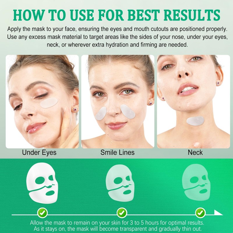 Collagen Face Mask,Advanced Hydrogel Sheet Masks Skincare, Pack of 6