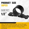 50Pack 1/2 Inch Pipe Supports Suspension Pex Pipe Clamp Tubing