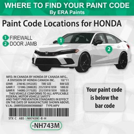 ERA Paints B586P - Dyno Blue Pearl 2 for HONDA Exact Match Automotive Touch Up Paint Spray - Basic Kit