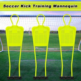 Shappy 3 Pcs 64.9 Inch PVC Soccer Mannequin for Training Soccer Training Dummies Adults Football Tackle Dummy Goal Equipment