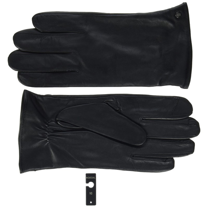 Roeckl Men's Boston Touch Leather Gloves, black