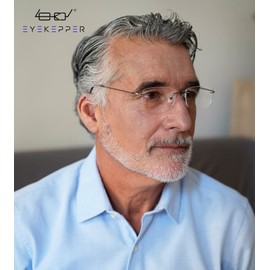 Eyekepper Titanium Rimless Eyewear Men Black