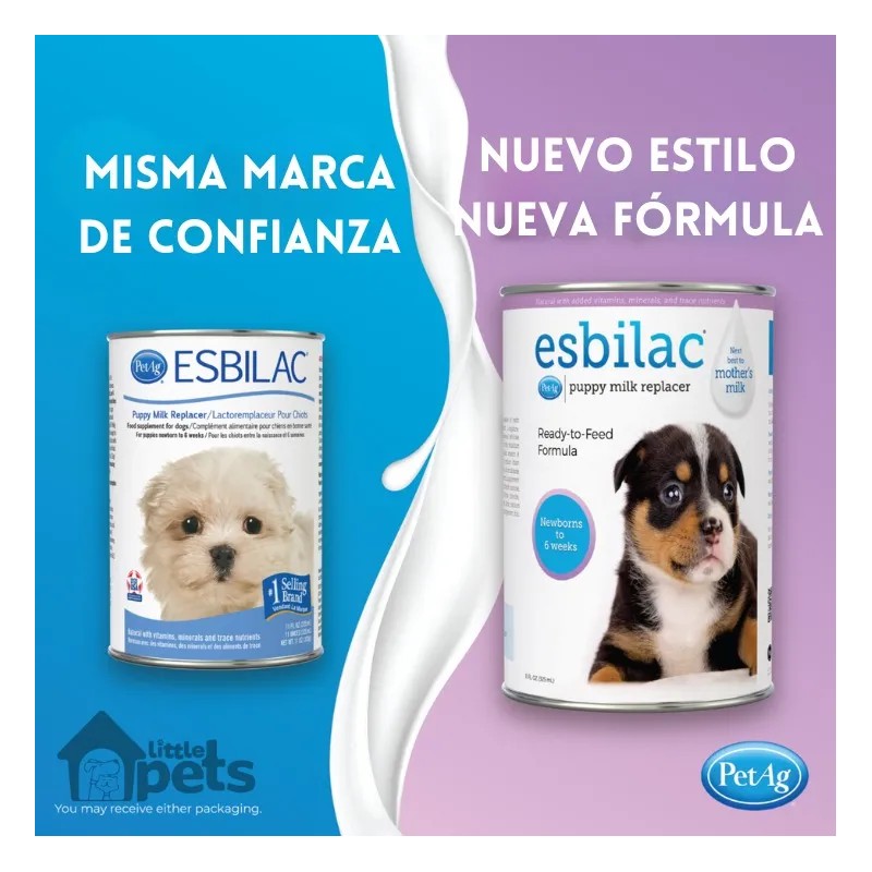 Esbilac Leche Liquida Para Cachorros 325ml + Biberón Petag