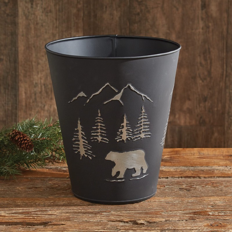 Park Designs Black Bear Waste Basket