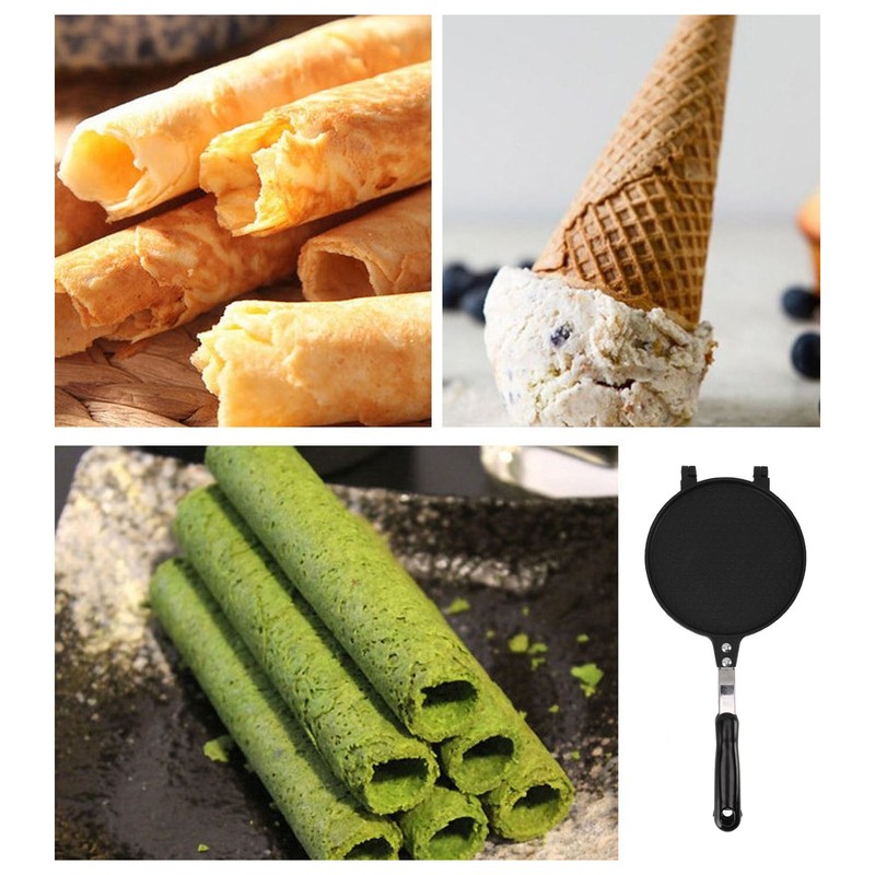 Eggs Roll Maker Waffle Cone Maker Household Round Shape Aluminum