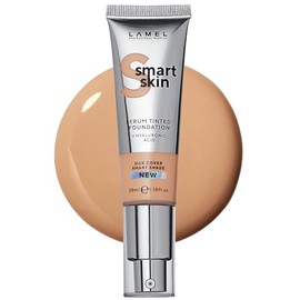 Lamel Base Maquillaje Color Smart Skin Serum 405 Latte Suaviza Piel Textura Ligera Difumina Poros