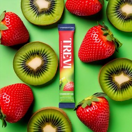 TREVI™ Sugar Free Electrolytes - Drink Mix Hydration Powder Packets - 28 Count - Strawberry Kiwi
