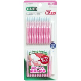 Gum Interdental Brush I-Shaped 20P Size M x 10 Pieces