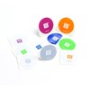 NFC Tag sticker 30 mm, 180 + 540 byte, 100%