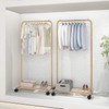 Simple Trending Standard Clothes Garment Rack, Clothing Rolling Rack with