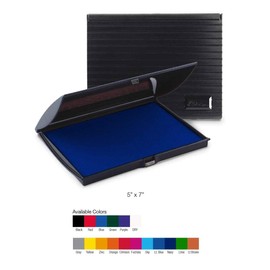 Large 5" x 7" Felt Rubber Stamp Ink Pad, Navy Blue